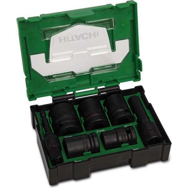 Hitachi Krachtdoppenset 7-delig Hitachi Krachtdoppenset 7-delig