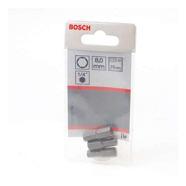 Bosch - BIT 1/4XH-TORS/IS 8.0 /3 - 3 stuks Bosch - BIT 1/4XH-TORS/IS 8.0 /3 - 3 stuks