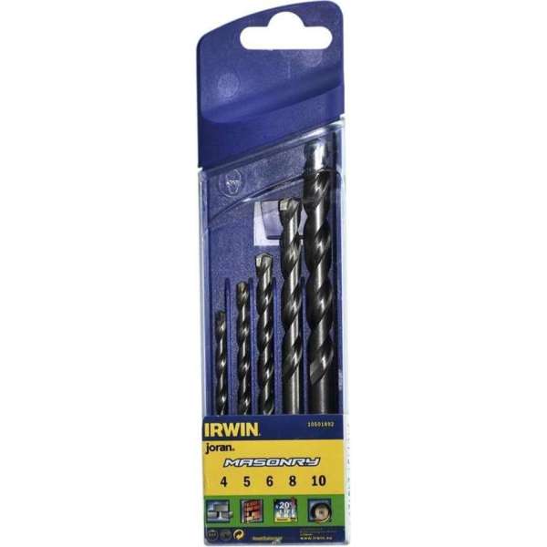Irwin Borenset Metselwerk 5-delig 4/5/6/8/10mm 10501892 Irwin Borenset Metselwerk 5-delig 4/5/6/8/10mm 10501892