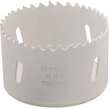 Silverline Bimetalen Gatenzaag - Ø 70 mm. - Aluminium, brons, koper, PVC, acryl en hout