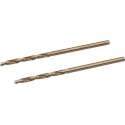 Silverline Metaalboor HSS-E - Cobalt - DIN388 - 2 mm - 2 Stuks