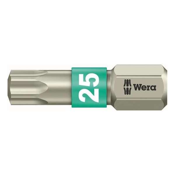 bit 1/4 WERA torx 25 RVS bit 1/4 WERA torx 25 RVS