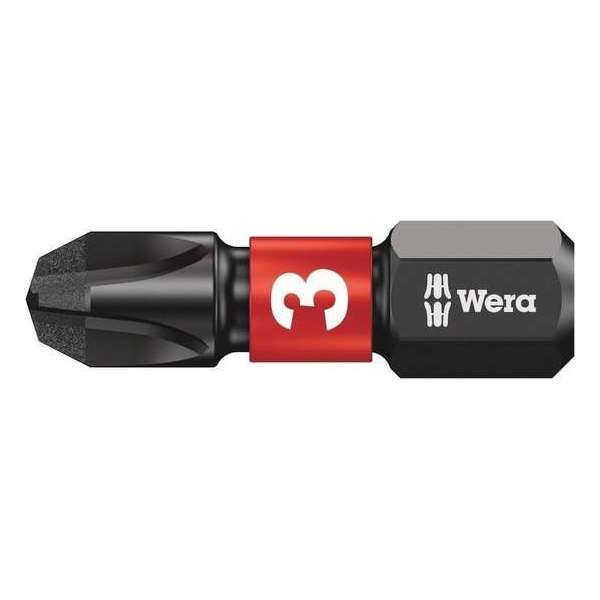 Wera Schroefbit torsie PH3 25mm Impaktor 10 stuks Wera Schroefbit torsie PH3 25mm Impaktor 10 stuks