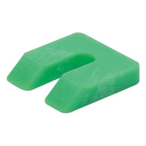 Uitvulplaatje 50x50x10mm kunststof groen (80st) Uitvulplaatje 50x50x10mm kunststof groen (80st)