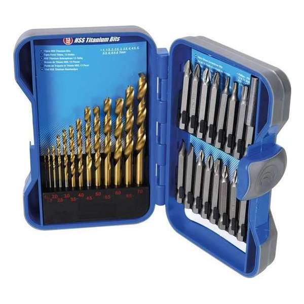 Silverline 29-delige boor- en bit set Silverline 29-delige boor- en bit set