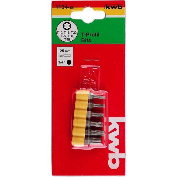 KWB Economy Bitset Torx - 6-delig KWB Economy Bitset Torx - 6-delig