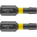 GRAPHITE Bit IMPACT TX 25 x 25 mm, S2 Staal Full Fit Kop, 2 stuks