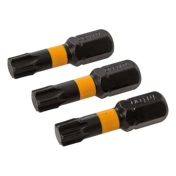 T30 impact schroefbit, 3 pk. T30, 25 mm T30 impact schroefbit, 3 pk. T30, 25 mm