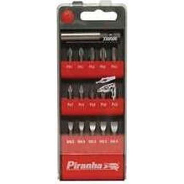 Piranha 15-delig + magnetische bithouder X60506 Piranha 15-delig + magnetische bithouder X60506