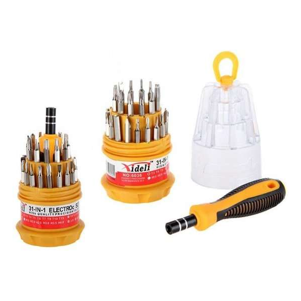 Precisie schroevendraaier met oa Torx bitjes 31 stuks magneet Precisie schroevendraaier met oa Torx bitjes 31 stuks magneet