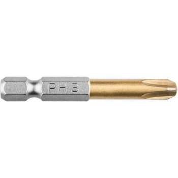 Bit PH 3, 50mm S2 TIN, 1 op een blister