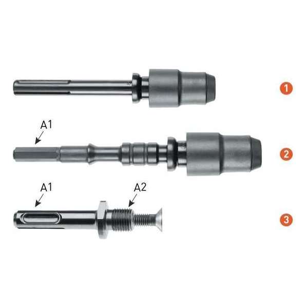 Adapter SDS-plus naar 1/2''-20 UNF Adapter SDS-plus naar 1/2''-20 UNF
