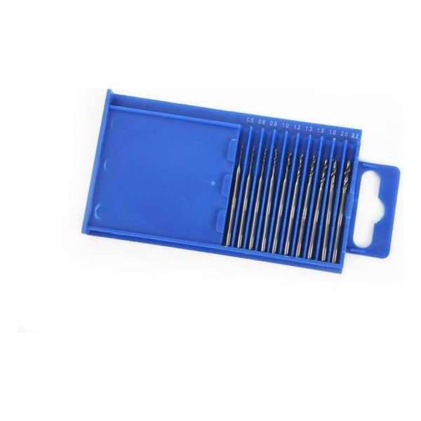 HBM 10 Delige HSS Borenset 0,5 - 2,2mm HBM 10 Delige HSS Borenset 0,5 - 2,2mm