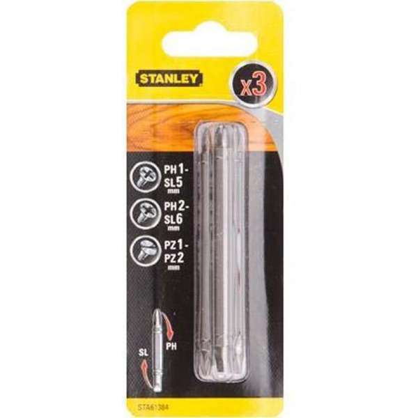 Stanley Pz, Ph en Sl bit - 3 stuks Stanley Pz, Ph en Sl bit - 3 stuks