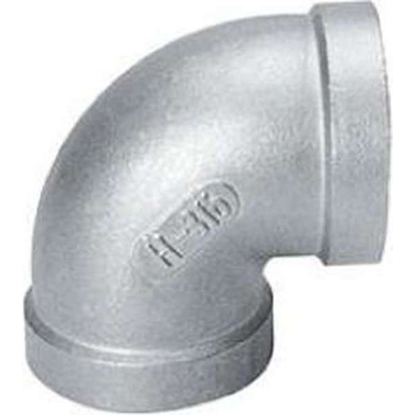 Knie 90gr 90 RVS 1/2 Knie 90gr 90 RVS 1/2