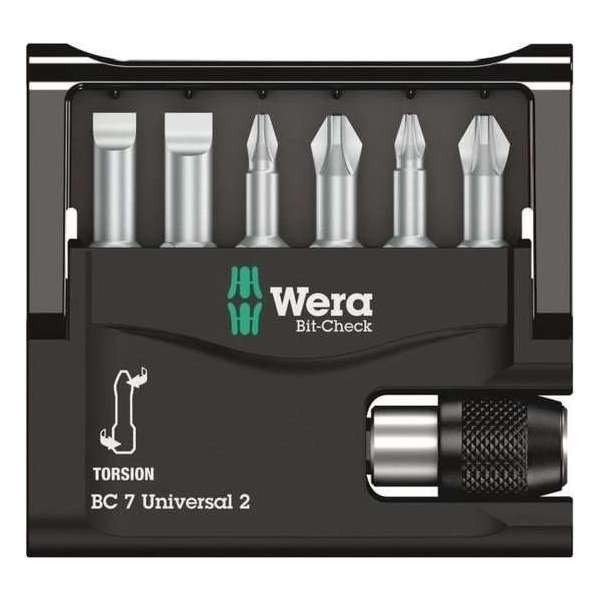 Wera Bit-Check PLAT/PH/PZ 8000-6/TZ 6-delig + snelspanbithouder Wera Bit-Check PLAT/PH/PZ 8000-6/TZ 6-delig + snelspanbithouder