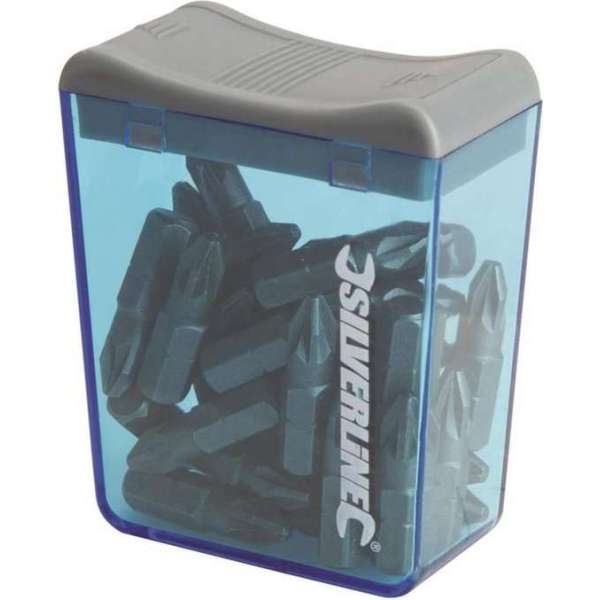 Silverline Pozidriv Cr-V S2 schroevendraaier bits, 30 stuks PZ2 Silverline Pozidriv Cr-V S2 schroevendraaier bits, 30 stuks PZ2