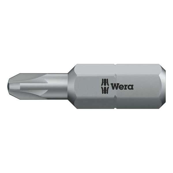 Wera 5135003001 1/4" Pozidrive Snelbouw Bit - PZ2 x 25mm Wera 5135003001 1/4" Pozidrive Snelbouw Bit - PZ2 x 25mm