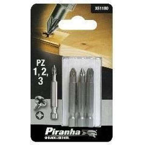 Piranha Pozidriv 1 - 2 - 3, 48mm X61180 Piranha Pozidriv 1 - 2 - 3, 48mm X61180