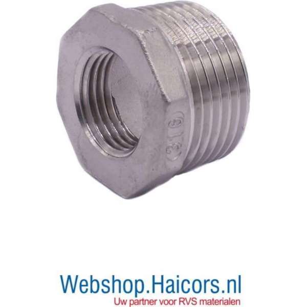 Nr 241 - Verloopring - RVS 2X1/2 Nr 241 - Verloopring - RVS 2X1/2