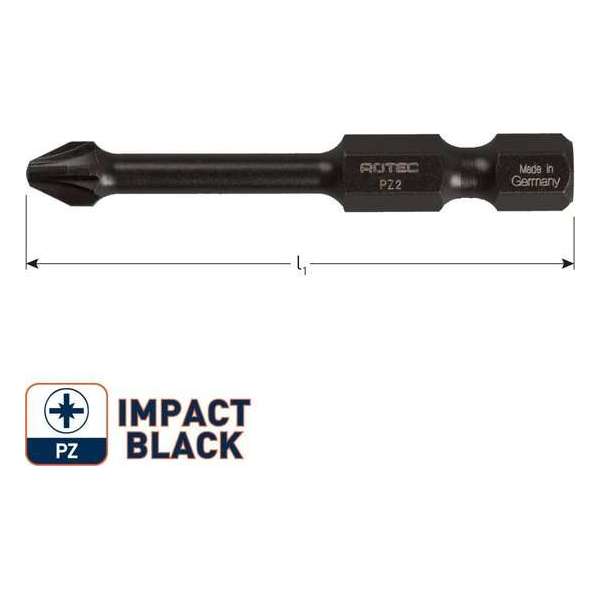 IMPACT bit PZ2 L50mm. (Pozi) (5st.) IMPACT bit PZ2 L50mm. (Pozi) (5st.)
