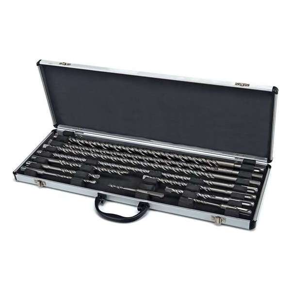 HBM 11 Delige SDS Borenset in Aluminium Koffer HBM 11 Delige SDS Borenset in Aluminium Koffer
