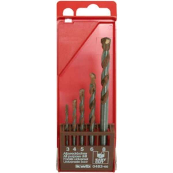 Allesboor 5 delig, 3,0 - 8,0 mm Allesboor 5 delig, 3,0 - 8,0 mm