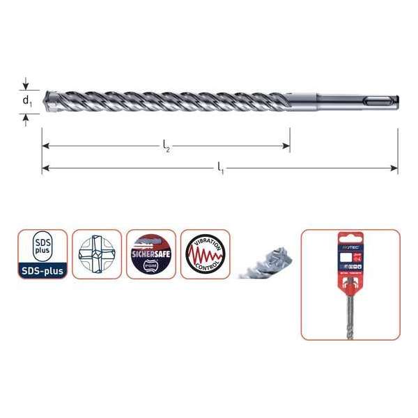 4Tecx Hamerboor 4-Sn 10X50/110mm Sds 4Tecx Hamerboor 4-Sn 10X50/110mm Sds