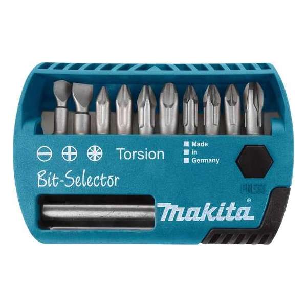 Makita P-53724 Schroefbitset 11-dlg Makita P-53724 Schroefbitset 11-dlg
