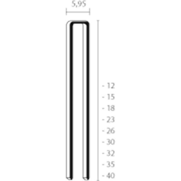 Union niet ES12 Goldlook vz 12mm (2000st) Union niet ES12 Goldlook vz 12mm (2000st)
