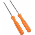 WiseGoods - Multi Torx T8 + T10 - Precisie Schroevendraaier set voor Xbox 360/PS3/PS4 Reparatie - 2 stuks - Oranje