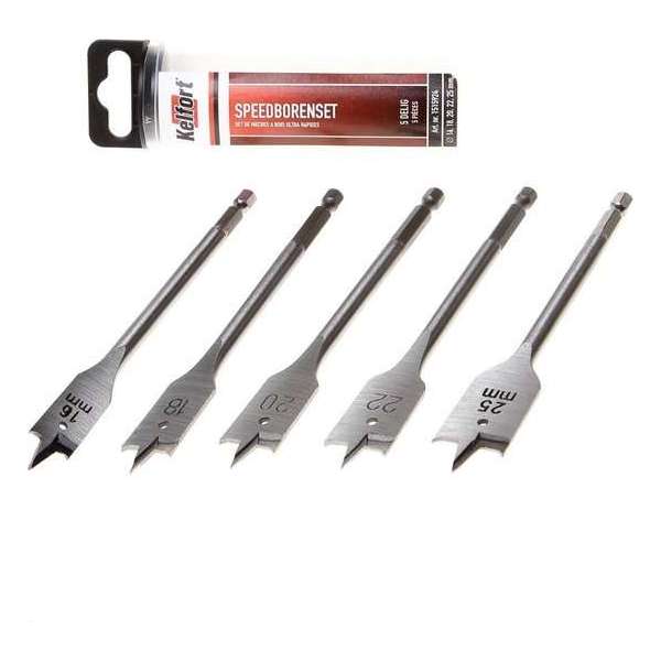 Kelfort Speedborenset 5-delig 16-25mm Kelfort Speedborenset 5-delig 16-25mm