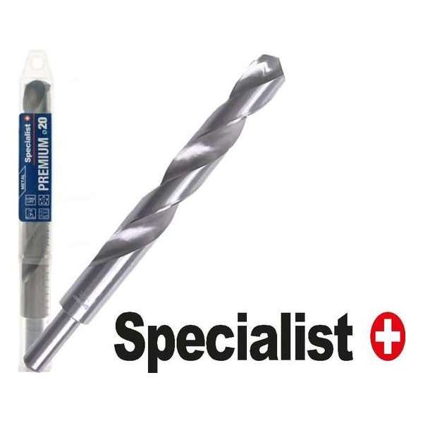 18,0mm HSS-G Spiraalboor, PREMIUM, DIN 338, 118° ( 1 st) in verp / afgedraaid Ø13 18,0mm HSS-G Spiraalboor, PREMIUM, DIN 338, 118° ( 1 st) in verp / afgedraaid Ø13