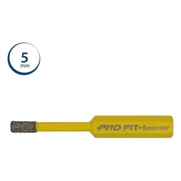 Pro Fit Diamantboor met zeskant aansluiting 5mm Pro Fit Diamantboor met zeskant aansluiting 5mm