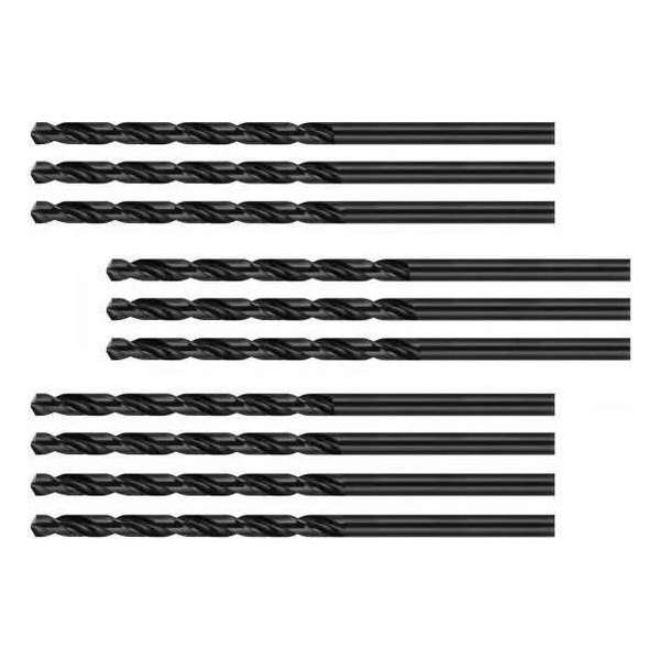 Set van 10 metaalboren (HSS-R, 4.5x80 mm) Set van 10 metaalboren (HSS-R, 4.5x80 mm)