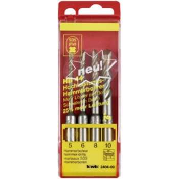 KWB HB 44 SDS Plus Hamerborenset - 4-delig