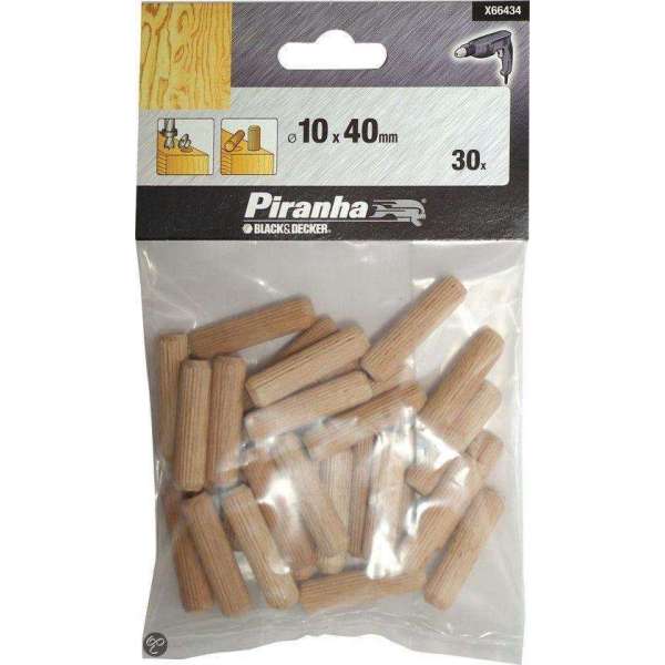 Piranha Deuvels, 40 mm lengte 10mm 30x X66434 Piranha Deuvels, 40 mm lengte 10mm 30x X66434
