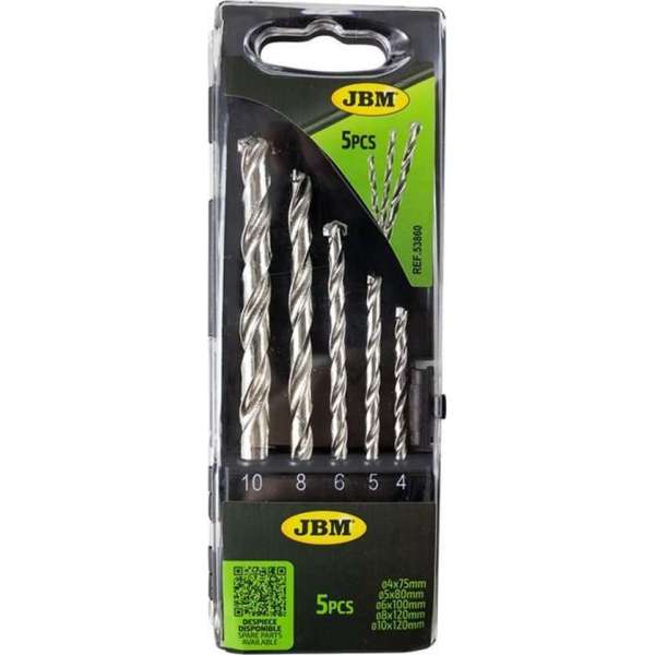 JBM Tools | BOORSET VOOR BETON 4-10 MM JBM Tools | BOORSET VOOR BETON 4-10 MM