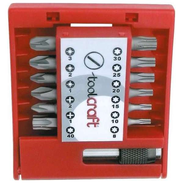Set professionele bits 13-delig met boorgat / B-13