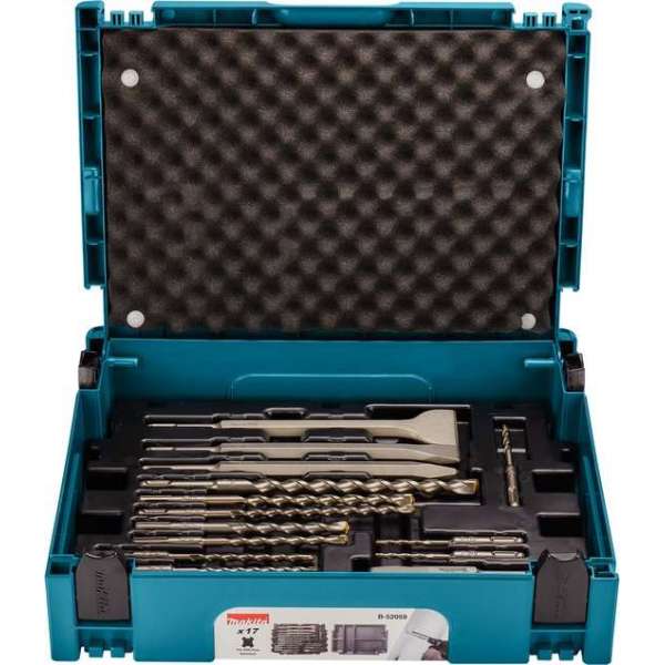 Makita B-52059 / B-53877 17 delige SDS-plus boor / beitel set in Mbox Makita B-52059 / B-53877 17 delige SDS-plus boor / beitel set in Mbox