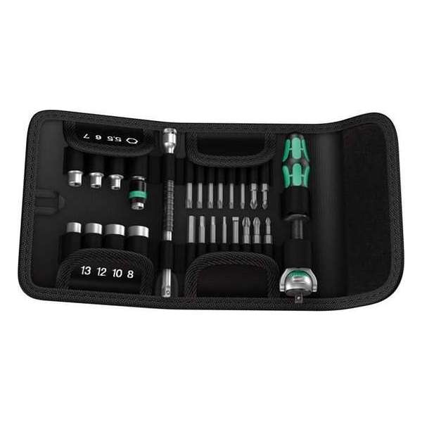 Wera 05051045001 Kraftform Kompakt 26-Delige Zyklop Speed gereedschapset in Etui Wera 05051045001 Kraftform Kompakt 26-Delige Zyklop Speed gereedschapset in Etui