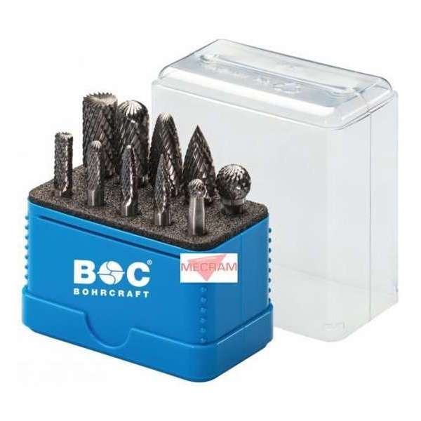 Bohrcraft Stiftfrees - Stiftfrezenset 10-delig Bohrcraft Stiftfrees - Stiftfrezenset 10-delig