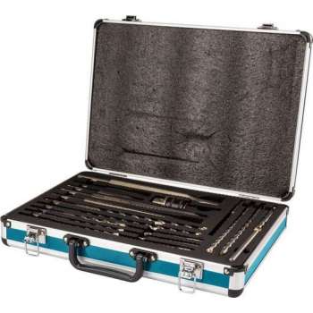 SDS-PLUS boor-/beitelset 18-delig In aluminium koffer