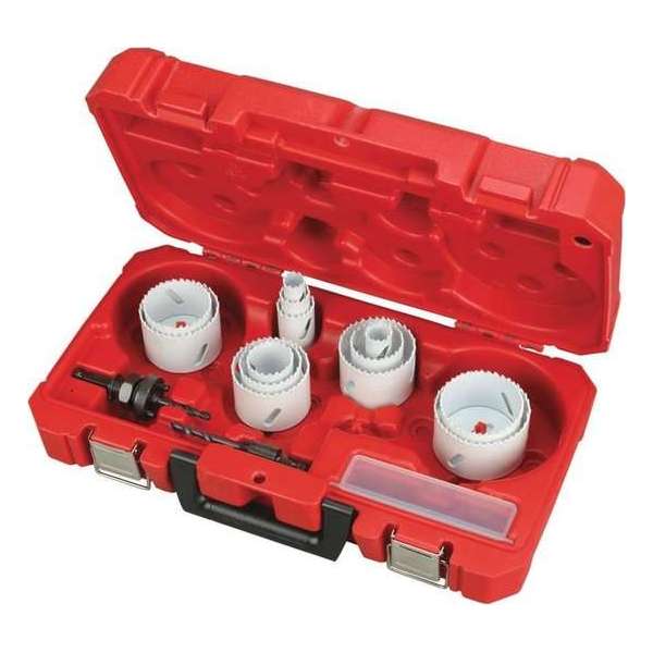 Milwaukee 49224102 17 delige bi-metalen gatenzaagset Milwaukee 49224102 17 delige bi-metalen gatenzaagset