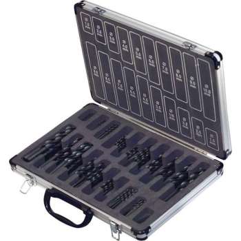 Silverline HSS-R Boren Set 1 t/m 10 mm in Koffer - 170 Delig
