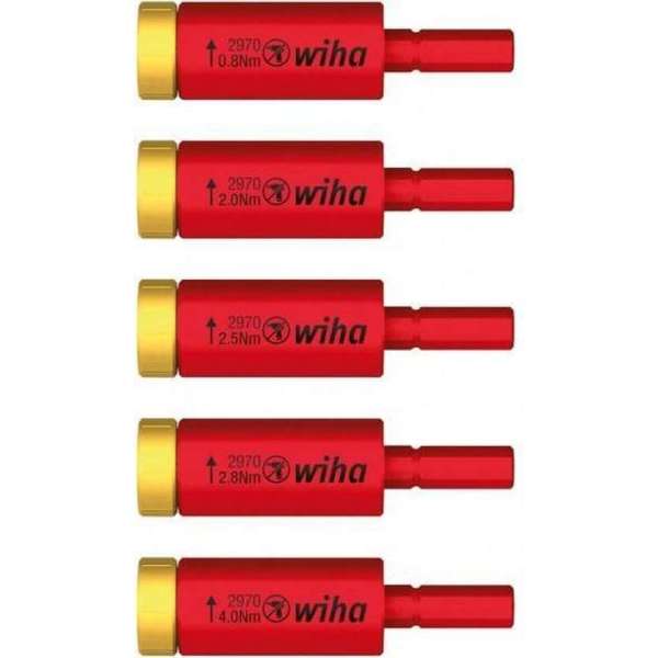 Wiha 29701 S5 Moment easyTorque adapterset electric voor slimBits en slimVario houder Wiha 29701 S5 Moment easyTorque adapterset electric voor slimBits en slimVario houder