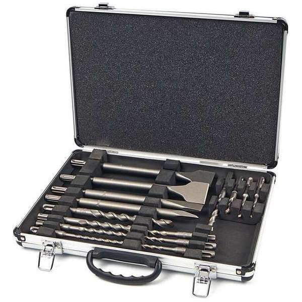 Dewa SDS-plus Boor- en beitelset 15-delig Dewa SDS-plus Boor- en beitelset 15-delig