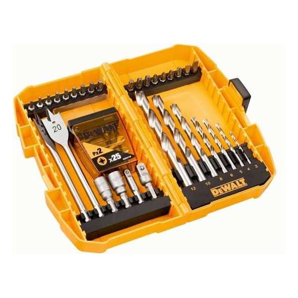 DeWALT DT71501 56-Delige Schroefbit- en Boorset DeWALT DT71501 56-Delige Schroefbit- en Boorset