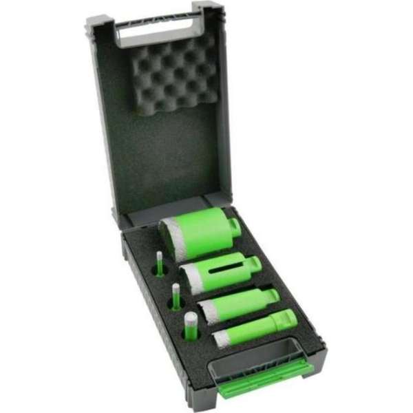 Reca Diamantboor / tegelboor Diadrill keramiek set 7 delig - 6-68 mm - M14 voor haakse slijper Reca Diamantboor / tegelboor Diadrill keramiek set 7 delig - 6-68 mm - M14 voor haakse slijper