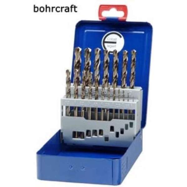 24-delige Bohrcraft Cobalt borenset DIN 338 HSS-E (Co 5) 24-delige Bohrcraft Cobalt borenset DIN 338 HSS-E (Co 5)